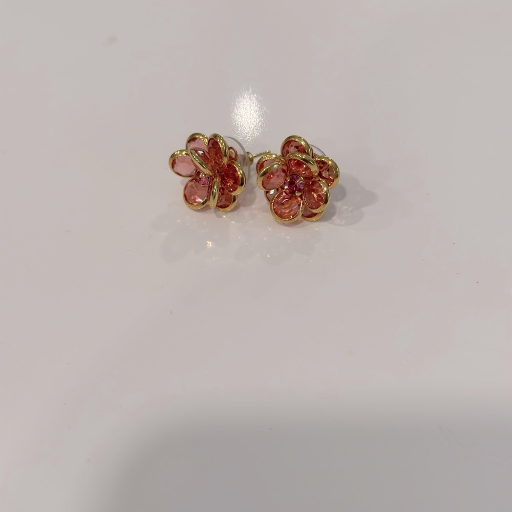 Lisi Lerch flower earrings light pink- post backs